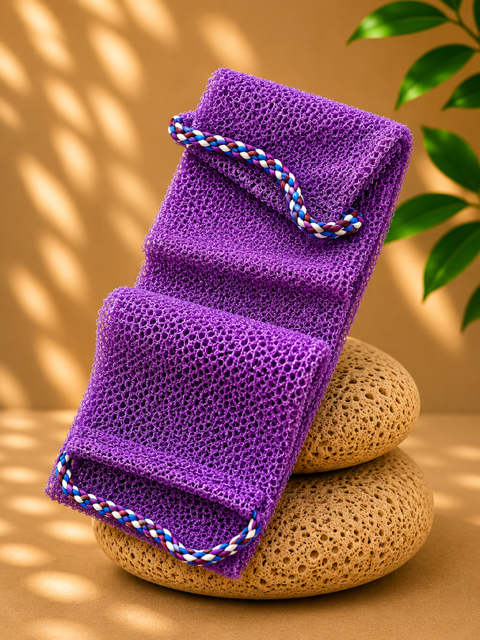 Net Shower Sponge (with Handle)